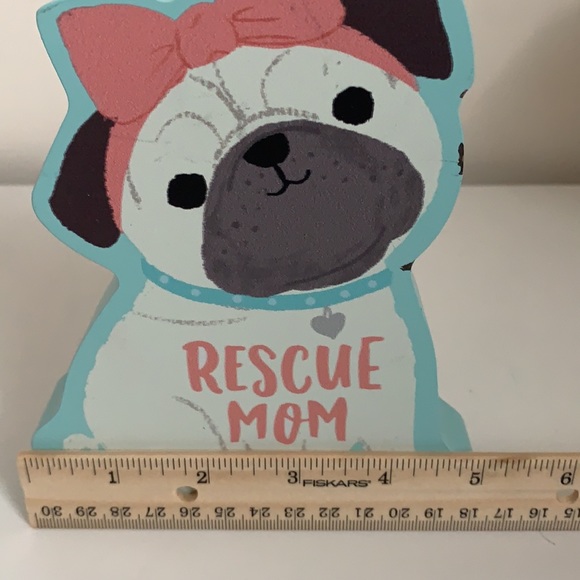 French Dog Rescue Mom Table Top Decor. Brand New - Picture 5 of 5